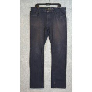 Ambig 38W Jeans Gripper Fit Men Straight Leg Sun Wash Denim